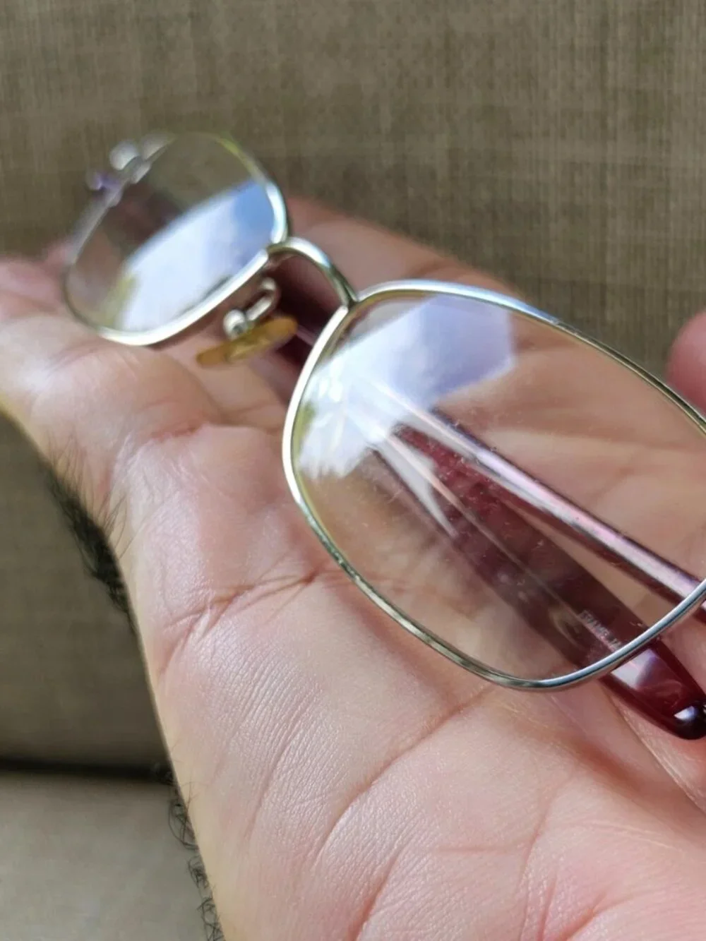Vintage Kieselstein Cord Eyeglasses Frame Titanium Savanah Eyewear Glasses Japan
